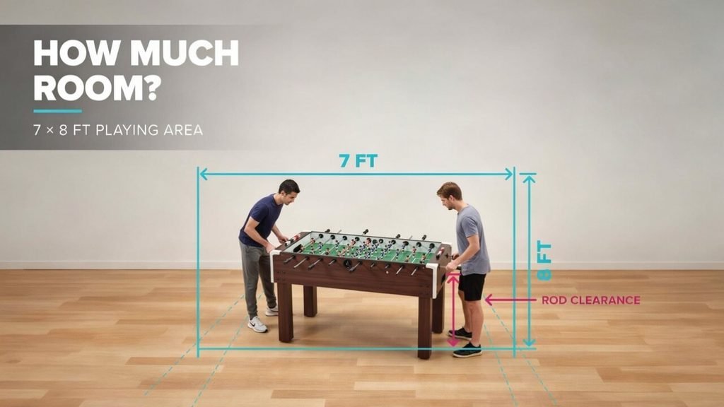 How Much Room Do You Need for a Foosball Table?