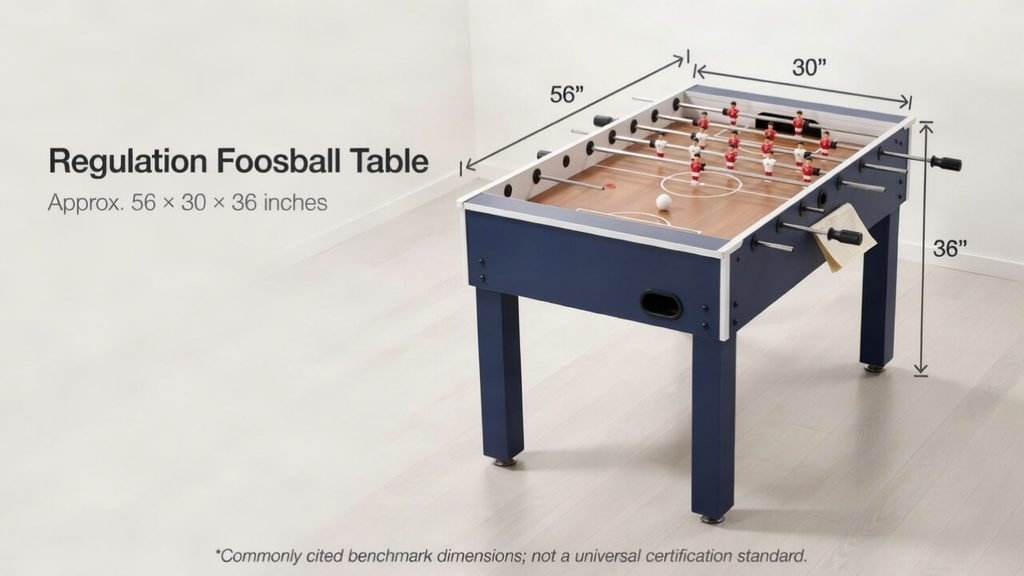 What Is a Regulation Foosball Table Size?