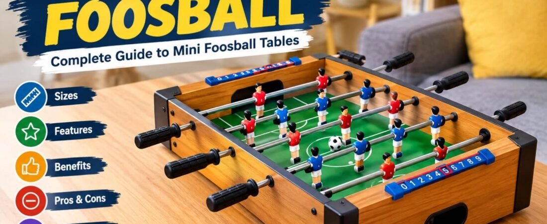 Tabletop Foosball: Complete Guide to Mini Foosball Tables, Features, Benefits & Buying Tips